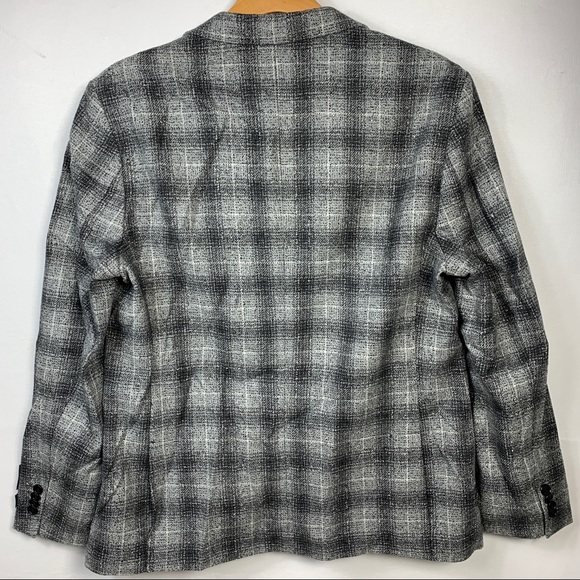 Tailorbyrd Slim Fit Sport Coat 42R Gray Plaid $395 - Picture 9 of 15